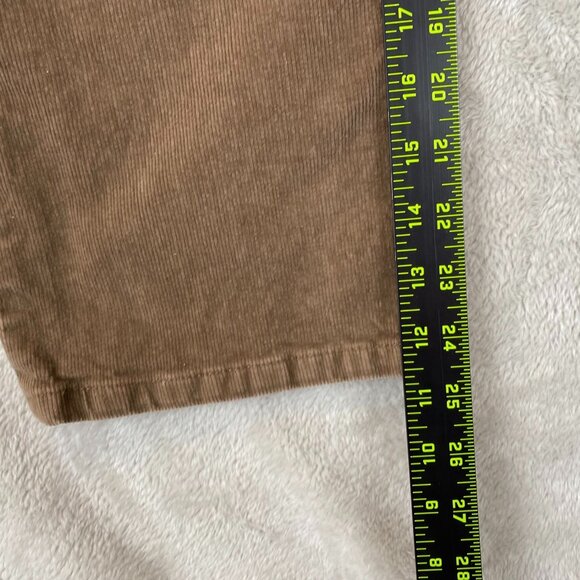 Lands' End Women's Corduroy Pants US 18 Mid Rise Straight Petite Brown - Picture 3 of 16